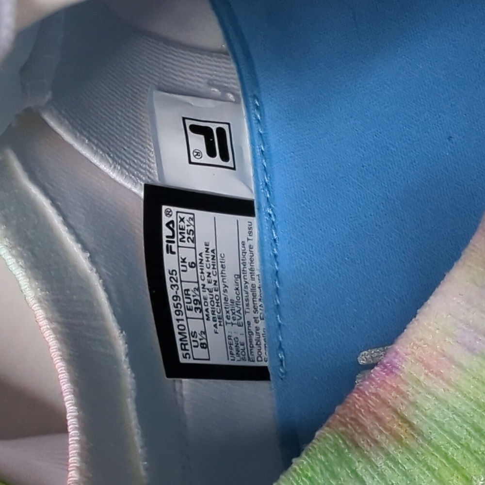 Fila Tie-Dye Sneakers - Pink, Green, Blue - Picture 5 of 7